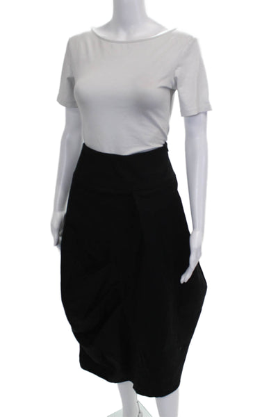 Follow Me Womens Paperbag Pants Black 100% Polyester Size M