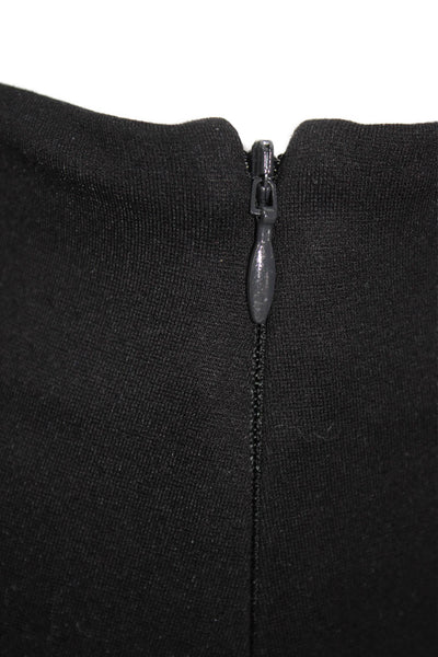 Quince Women Black Cropped Pants 60% Rayon Zip Closure Size M