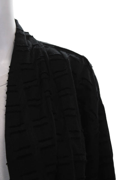 Eileen Fisher Women Cardigan Black Organic Cotton Long Sleeve Size XS