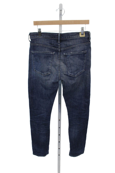 Citizens of Humanity Mens Blue Straight Jeans Mid Rise Cotton Blend Size 26