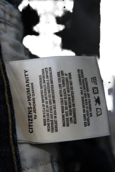 Citizens of Humanity Mens Blue Straight Jeans Mid Rise Cotton Blend Size 26