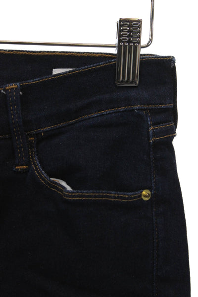 Frame Denim Womens Flared Jeans Blue Cotton Mid Rise Size 27
