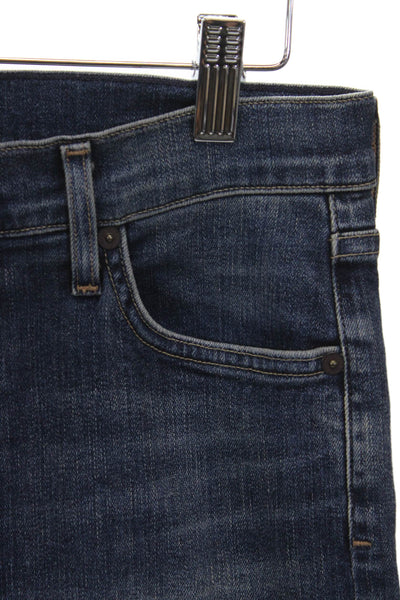 Citizens of Humanity Women Cropped Mid Rise Blue Cotton Jeans Size 27
