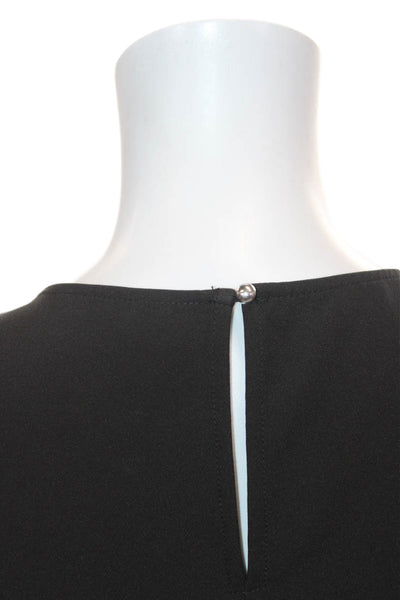 Yoana Baraschi Womens Black Sleeveless Basic Tank Round Neck Size 6