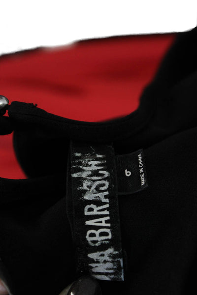 Yoana Baraschi Womens Black Sleeveless Basic Tank Round Neck Size 6