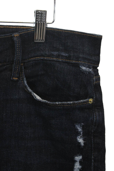 Frame Womens Cropped High Rise Blue Jeans 24in Inseam Size 29