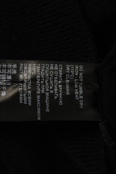 The Kooples Women Pullover Wool Boat Neck Long Sleeve Black Size M