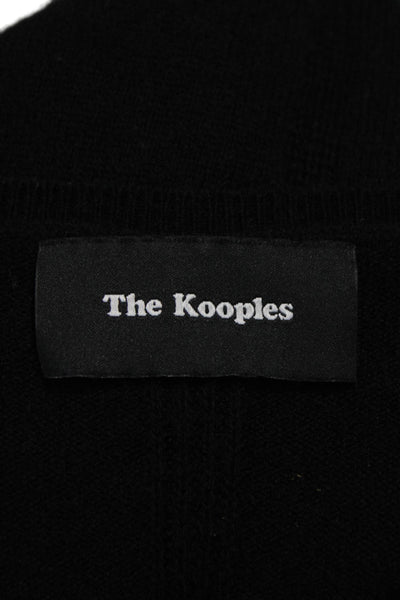 The Kooples Women Pullover Wool Boat Neck Long Sleeve Black Size M