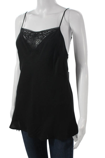 Closed Women Camisole Black V-Neck Sleeveless Size M