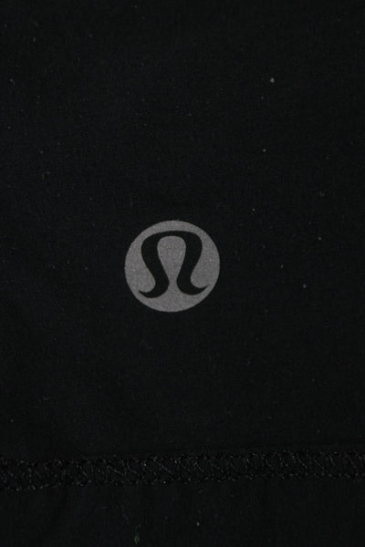 Lululemon Women Athletic Black Polyester Blend Mini Skort Drawstring Size 8