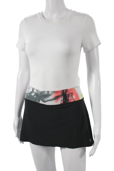 Lululemon Womens Athletic Black Skort Mini Polyester Blend Size 6
