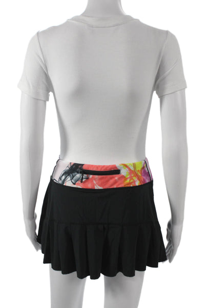 Lululemon Womens Athletic Black Skort Mini Polyester Blend Size 6