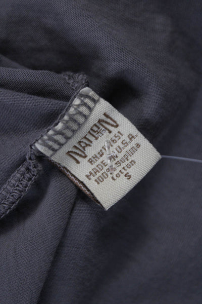 Nation LTD Women Gray Tank Dress Scoop Neck Knee Length Supima Cotton Size 2