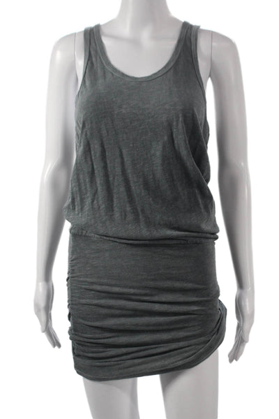 Sundry Womens Gray Blouson Dress Sleeveless Scoop Neck Knee Length Size 2