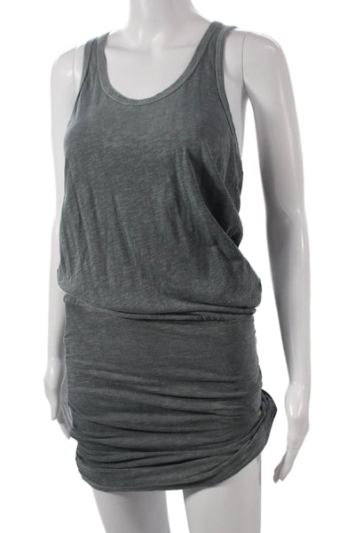 Sundry Womens Gray Blouson Dress Sleeveless Scoop Neck Knee Length Size 2