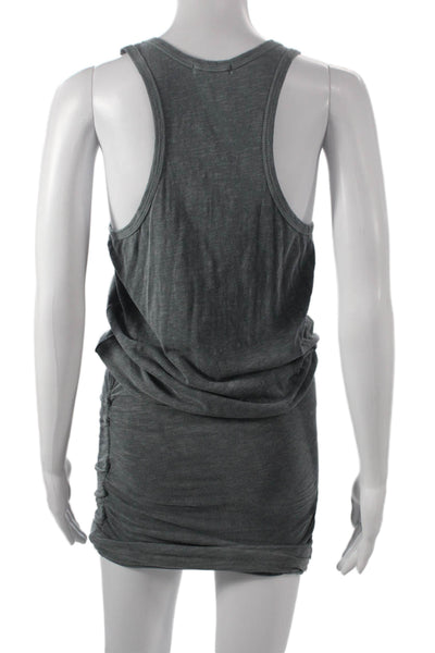 Sundry Womens Gray Blouson Dress Sleeveless Scoop Neck Knee Length Size 2