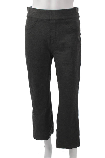 Spanx Women Cropped Gray Pull On Pants Size M