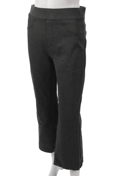 Spanx Women Cropped Gray Pull On Pants Size M