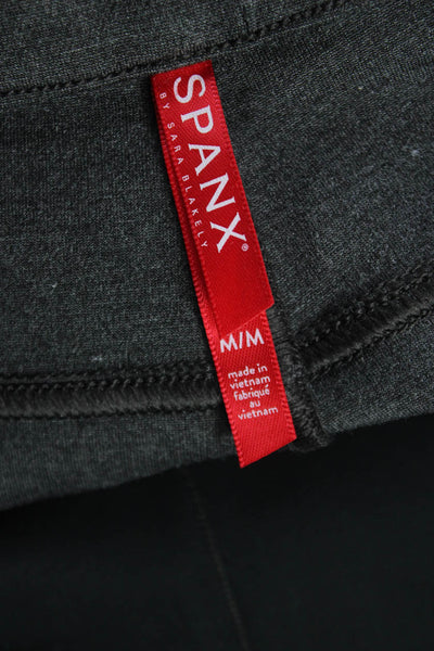 Spanx Women Cropped Gray Pull On Pants Size M