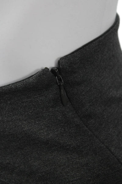 Quince Womens Gray Dress Pants Petite Rayon Nylon Spandex Size M