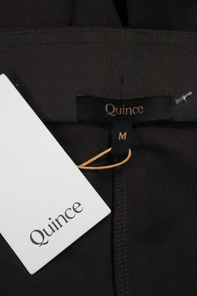 Quince Womens Brown Dress Pants 60% Rayon 35% Nylon 5% Spandex Inseam 28 Size M
