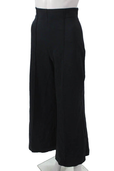 Quince Women Dress Pants Black Zip Rayon Nylon Spandex Size M