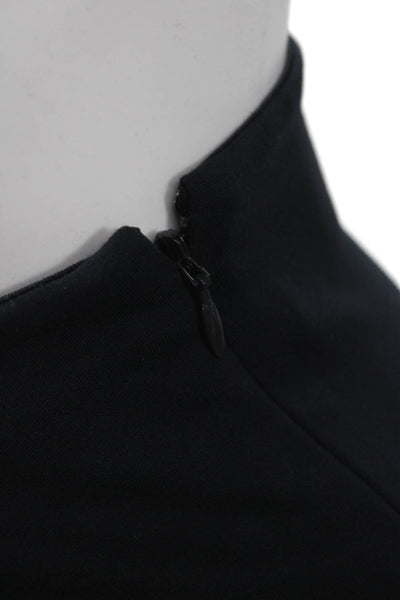 Quince Women Dress Pants Black Zip Rayon Nylon Spandex Size M