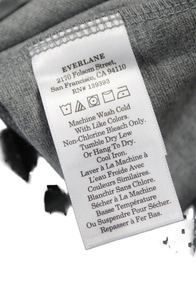Everlane Womens Dress Pants Gray Zip Fly Organic Cotton Modal Size M