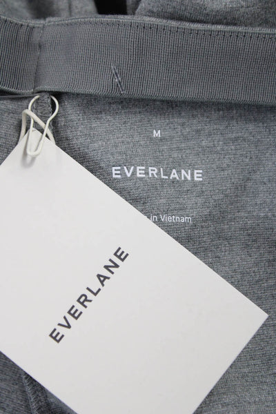 Everlane Womens Dress Pants Gray Zip Fly Organic Cotton Modal Size M