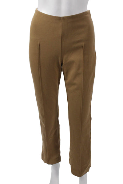 Everlane Womens Solid Brown Dress Pants Zip Closure Size M