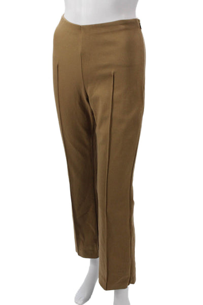 Everlane Womens Solid Brown Dress Pants Zip Closure Size M