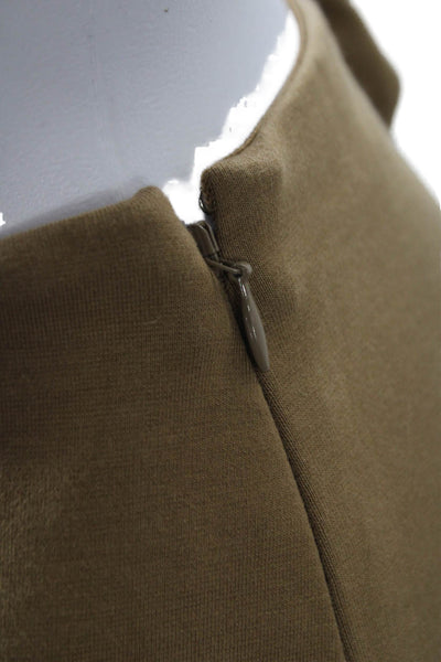 Everlane Womens Solid Brown Dress Pants Zip Closure Size M