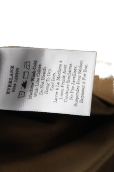 Everlane Womens Solid Brown Dress Pants Zip Closure Size M