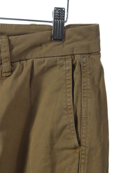 J Crew Womens Beige Chino Pants Tall Button Closure Size 27