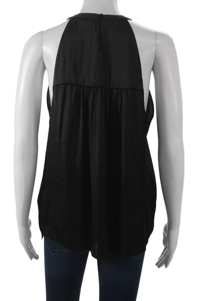 Generation Love Women Basic Halter Tank Black Polyester Sleeveless Size M