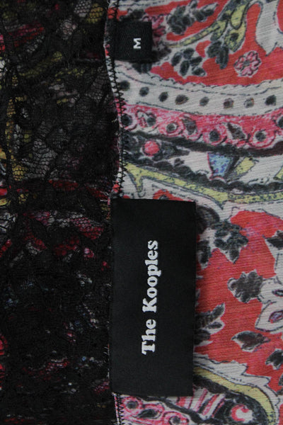 The Kooples Womens Paisley V-Neck Camisole Sleeveless Multicolor Size M