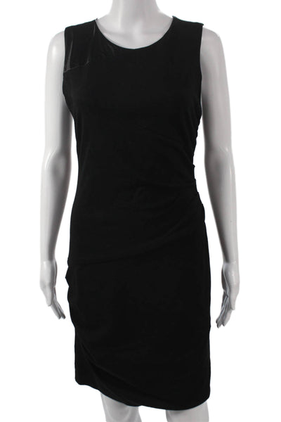 Cynthia Steffe Womens Sheath Dress Black Sleeveless Knee Length Size 6