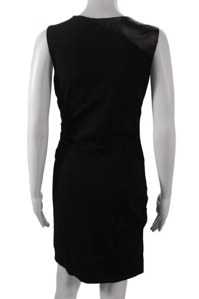 Cynthia Steffe Womens Sheath Dress Black Sleeveless Knee Length Size 6