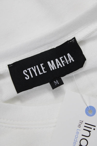 Style Mafia Womens Basic Multicolor Crew Neck Long Sleeve T-Shirt Size M