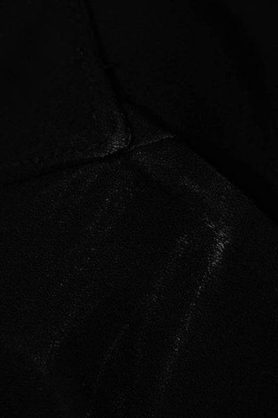 Neiman Marcus Women Basic Black V-Neck Long Sleeve Blouse Size XS