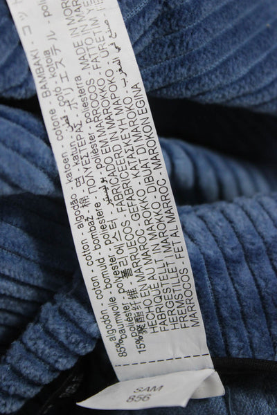 Zara Woman Womens Cropped Blue Pants Size L