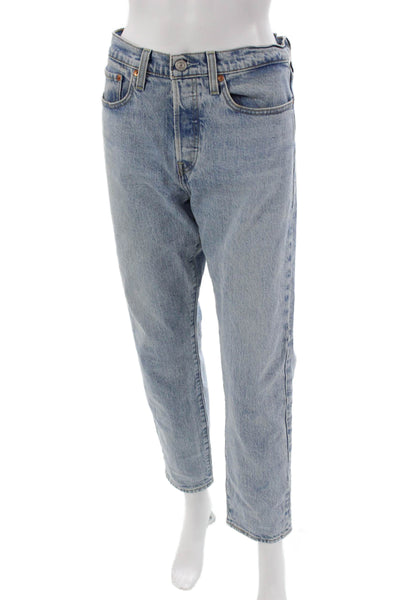 Levi Strauss & Co Womens Straight High Rise Blue Jeans Size 30