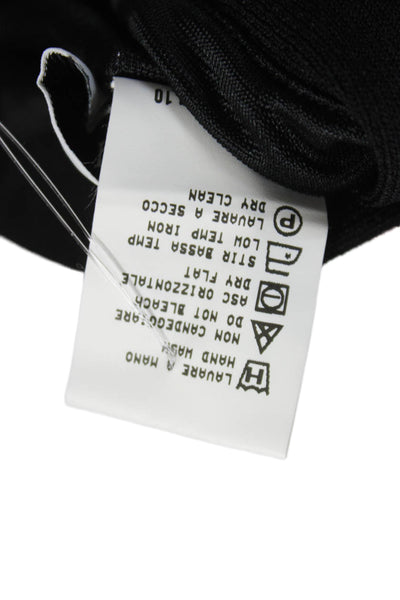 Stizzoli Women A-Line Skirt Black Midi Viscose Pull On Size S