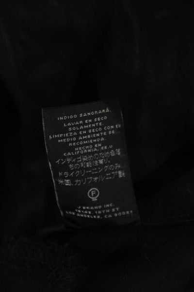 J Brand Womens Skinny High Rise Black Jeans Size 30
