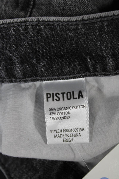 Pistola Womens Straight Gray High Rise Jeans Cotton Blend Size 27