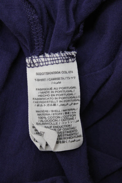 Bonpoint Girls Short Sleeve Scoop Neck Graphic Tee Shirt Purple Size 14