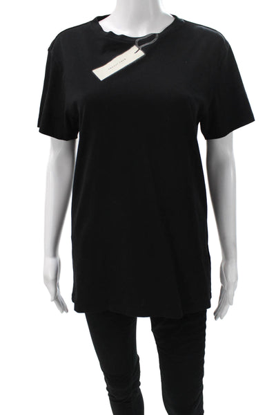 Marc Jacobs Womens T-Shirt Black Cotton Crew Neck Short Sleeve Size M
