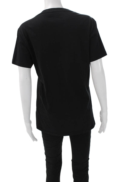 Marc Jacobs Womens T-Shirt Black Cotton Crew Neck Short Sleeve Size M
