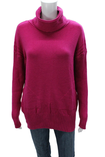 Renuar Women Pink Turtleneck Pullover Long Sleeve Size 2XL