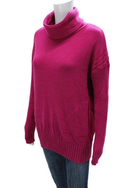 Renuar Women Pink Turtleneck Pullover Long Sleeve Size 2XL